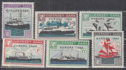 INSEL SARK (Guernsey), Nichtamtl. Briefmarken, 5 Marken, Ungebraucht **, Europa 1963, Schiffe - Guernsey