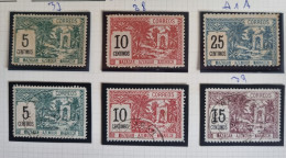 TIMBRE MAROC POSTE LOCALE 1897 N°37 A N°39 & 41A MAZAGAN  AZEMOUR MARRAKECH (XX & CACHET) - Lokale Post