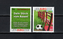Austria 2008 Football Soccer European Championship 2 Stamps MNH - Fußball-Europameisterschaft (UEFA)