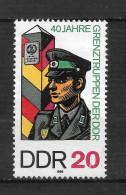 ALLEMAGNE   REPUBLIQUE DÉMOCRATIQUE  N°  2670 " GARDE FRONTIÈRES " - Gebruikt