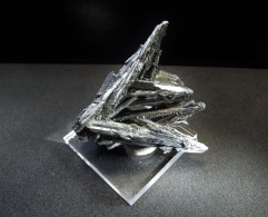 Stibnite - Stibine ( 5 X 5 X 2.5 Cm) - Herja Mine, Baia Mare, Maramures -  Romania - Mineralen