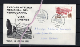 (ALM)  Espagne Spain Spanje Espana TREN TRAIN TREIN FERROL VIGO ORENSE  1981 - Eisenbahnen