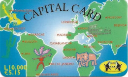 Italy: Prepaid Capital - Continents, Elephant - Cartes GSM Prépayées & Recharges