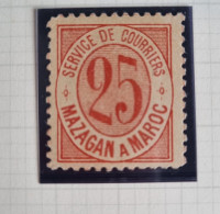 TIMBRE MAROC POSTE LOCALE 1891 N°44 MAZAGAN MARRAKECH - Locals & Carriers