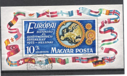 Hungary 1975 Bloc Europa Conference Cancelled - Blocs-feuillets