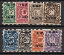 SOUDAN - 1921 - Taxe TT N°YT. 1 à 8 - Série Complète - Neuf Luxe ** / MNH / Postfrisch - Neufs