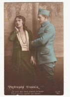 C35. Vintage Postcard. Soldier And Girlfriend. I Know You Love Me........ - Koppels