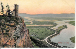 C56. Antique Postcard.  Valley Of Tay From Kinnoull Hill. Perthshire. - Perthshire