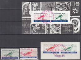 INSEL DAVAAR (Schottland), Nichtamtl. Briefmarken, 2 Blöcke + 2 Marken, Gestempelt, Europa 1966, Vögel - Escocia