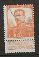 1912 USED Belgium Mi 97 - 1912 Pellens