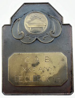 Médaille Bronze. Sport. Billard. C.A.B. XXe Année. - Unternehmen