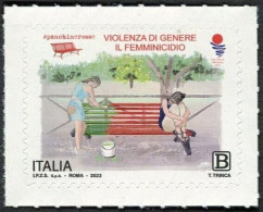 2023 - ITALIA / ITALY - VIOLENZA DI GENERE IL FEMMINICIDIO / GENDER VIOLENCE AND FEMINICIDE. MNH - 2021-...: Nieuw/plakker