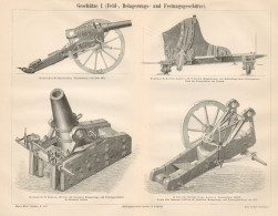 B6389 Armi Di Protezione - Incisione Antica 1890 - Engraving - Stampe & Incisioni