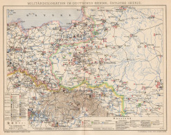 B6184 Deutschen Reich - Military Dislocation - Carta Geografica 1901 - Old Map - Carte Geographique