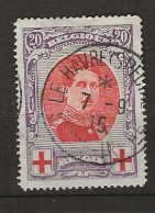 1915 USED Belgium Mi 112 - 1914-1915 Croix-Rouge