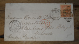 Enveloppe Avec 4 Pence, N°7, London 1866 To France  ...................... 240424-CL-2-3 - Briefe U. Dokumente