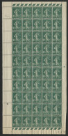 N° 159 10 C Vert Type Semeuse Panneau De 50 Ex Neufs ** MNH Cote 75 € + Coin Daté 2/4/27 Vendu à 10 % De La Cote - Volledige Vellen