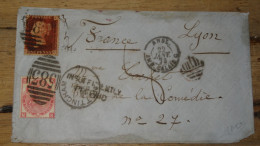 Enveloppe Avec 2 Timbres,  Nottingham 1873 To France  ...................... 240424-CL-2-4 - Cartas & Documentos