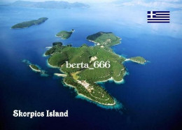 Greece Skorpios Island Aerial View New Postcard - Grèce