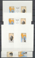 Epreuve De Luxe (deluxe Proof) CAMEROUN Gandhi + NON DENTELE ** (imperforate).bloc Gommé - Camerún (1960-...)