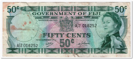 FIJI,50 CENTS,1969,P.58,F-VF,SPOTS - Fidschi