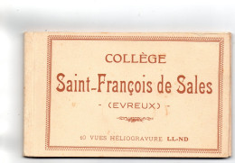 Evreux - Collège Saint François De Sales - Carnet De 10 CP ( Complet) - Evreux