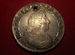 France - Ecu Du Béarn Aux 8L, 2ème Type, 1704 Pau, Reformation Sur Un écu De 1702, Louis XIV - 1643-1715 Louis XIV Le Grand