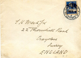 Mail Von Montreux 2 8 1930 - Tellbrustbild 160 - Grand Hotel Monney - Poststempel