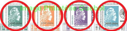 France N° 5759 ** à 5762 - Marianne L'Engagée . Service Plus ,vert, International, Et 1.00€ Orange - Unused Stamps