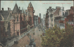 The Law Courts And Fleet Street, London, C.1905-10 - Postcard - Otros & Sin Clasificación