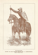 Cavaliere Francese Della Seconda Metà Del 13° Secolo - 1920 Stampa - Prenten & Gravure