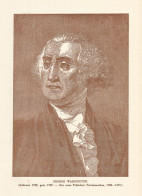 Ritratto Di George Washington - Stampa D'epoca - 1920 Vintage Print - Prints & Engravings