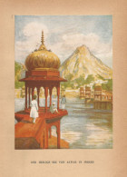 India - Il Lago Sacro Di Alwar - Stampa D'epoca - 1920 Vintage Print - Estampes & Gravures