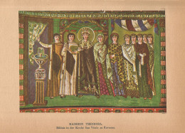 Kaiserin Theodora - Stampa D'epoca - 1920 Vintage Print - Stiche & Gravuren