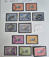 TIMBRE MAROC POSTE LOCALE 1899 N°62 A 68 MAZAGAN MARRAKECH DENTELE 11 - Sellos Locales