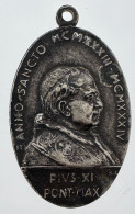 Petite Médaille Religion Catholique. Pape Pius XI Pont Max. - Religion & Esotericism