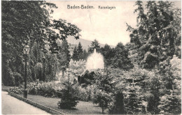 CPA Carte Postale Germany Baden-Baden Kuranlagen 1910  VM80153 - Baden-Baden