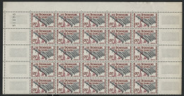 N° 1220 20 Fr DON Du SANG Panneau De 25 Ex Neufs ** (MNH) Cote 25 € - Full Sheets