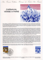 - Document Premier Jour LE CARNAVAL DE VENISE A PARIS 11.2.1986 - - Documents Of Postal Services