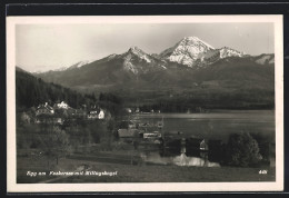 AK Egg /Faakersee, Ortsansicht Mit Teich Und Mittagskogel  - Otros & Sin Clasificación