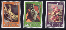 Netherlands Antilles 1979 Serie 3v Flowers Flora Blumen MNH - West Indies