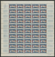 N° 1223 50 Fr Symbole Du Traité Feuille Complète De 50 Ex Neufs ** (MNH) Cote 85 € - Volledige Vellen