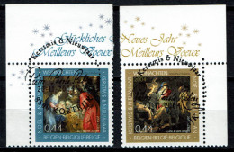 België OBP 3332/3333 - Merry Christmas - Joint Issue With Germany - Gebruikt