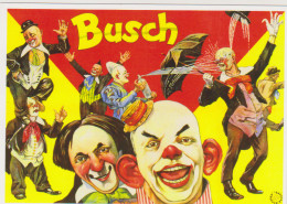 CIRQUE BUSCH - CARTE POSTALE 10 X 15 CM NEUF - Cirque