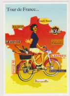 TOUR DE FANCE CULINAIRE - VELO - CARTE POSTALE 10 X 15 CM NEUF - Advertising