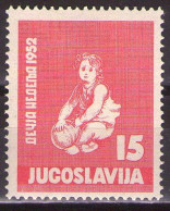 Yugoslavia 1952 - Childrens Week - Mi 696 - MNH**VF - Unused Stamps