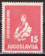 Yugoslavia 1952 - Childrens Week - Mi 696 - MNH**VF - Ungebraucht