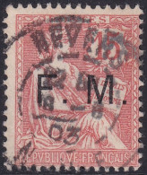 France 1903 Sc M2 Yt Militaire 2 Military Used Nevers Cancel - Francobolli  Di Franchigia Militare