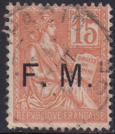 France 1901 Sc M1 Yt Militaire 1 Military Used - Militaire Zegels