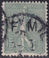 France 1904 Sc M3 Yt Militaire 3 Military Used - Militärische Franchisemarken